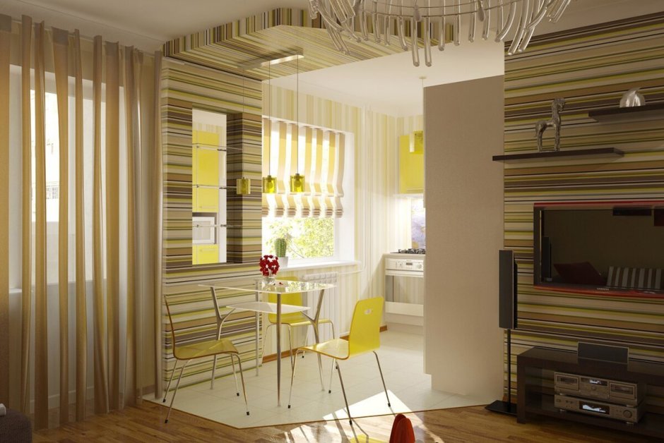 Интерьер двухкомнатной квартиры брежневки