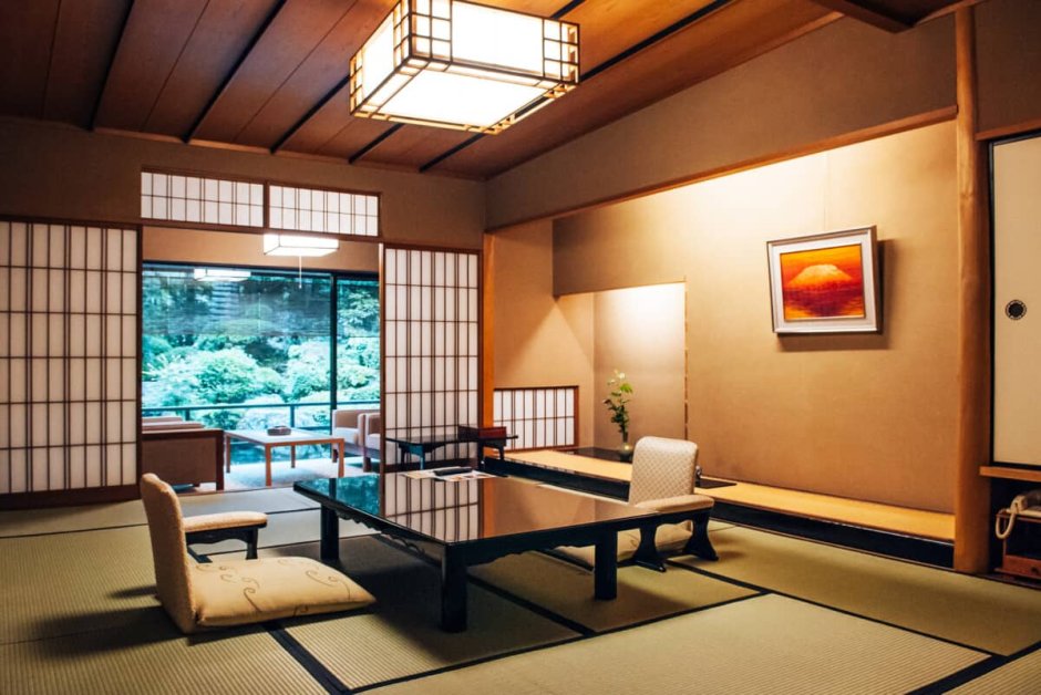 Традиционная японская Рекан комнатв