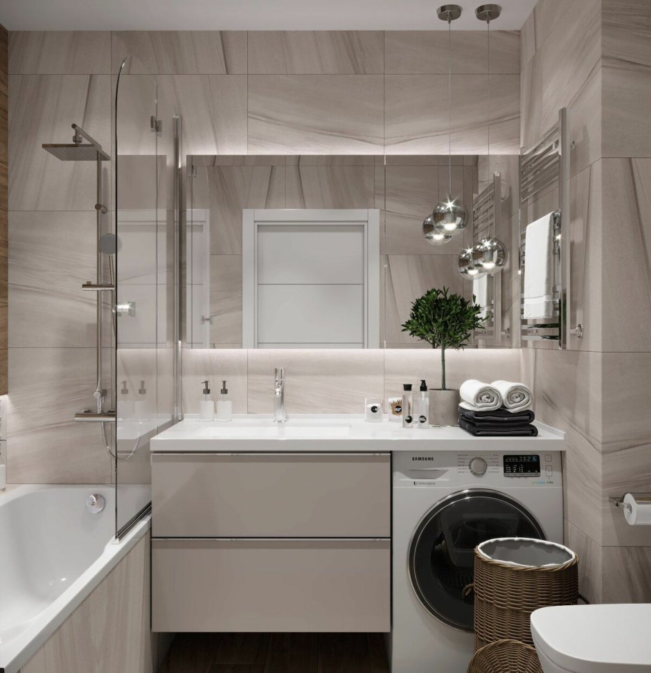 Современная ванная комната 2019