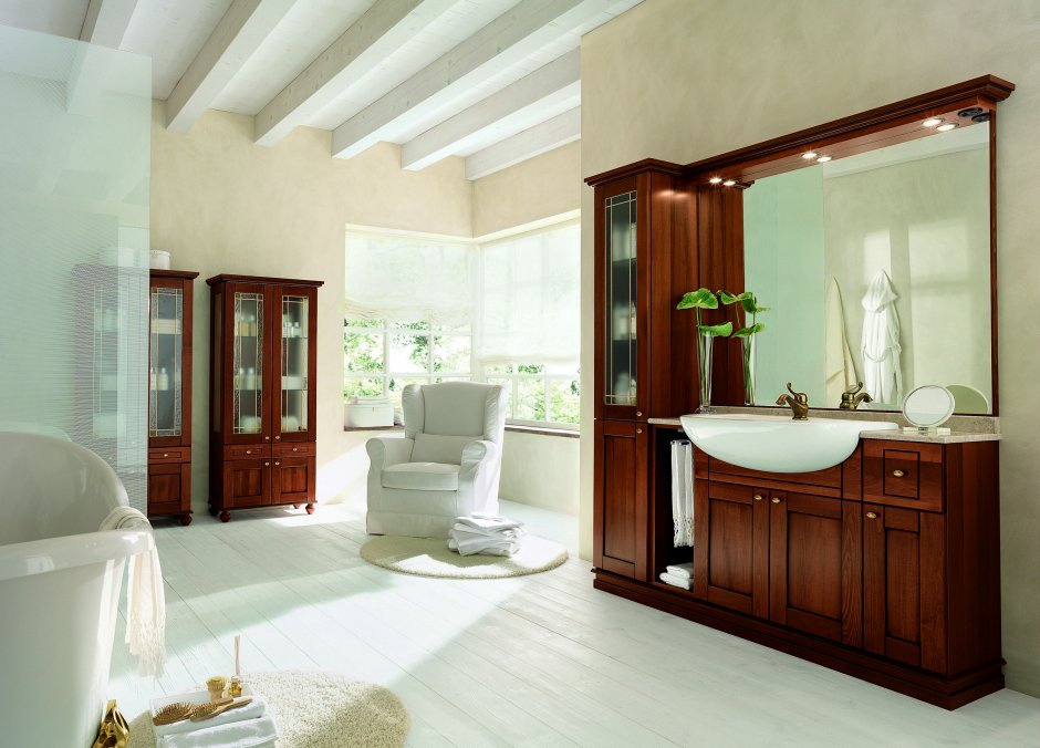 Ванная комната в итальянском стиле скромно