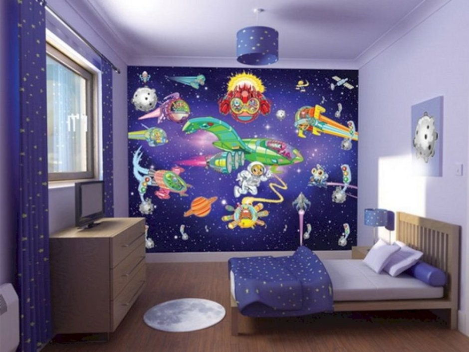 Комната в стиле космос