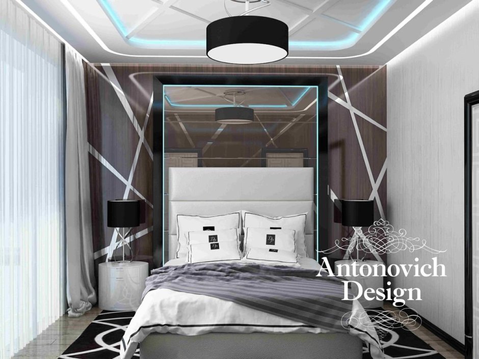 Потолок из гипсокартона хайтек