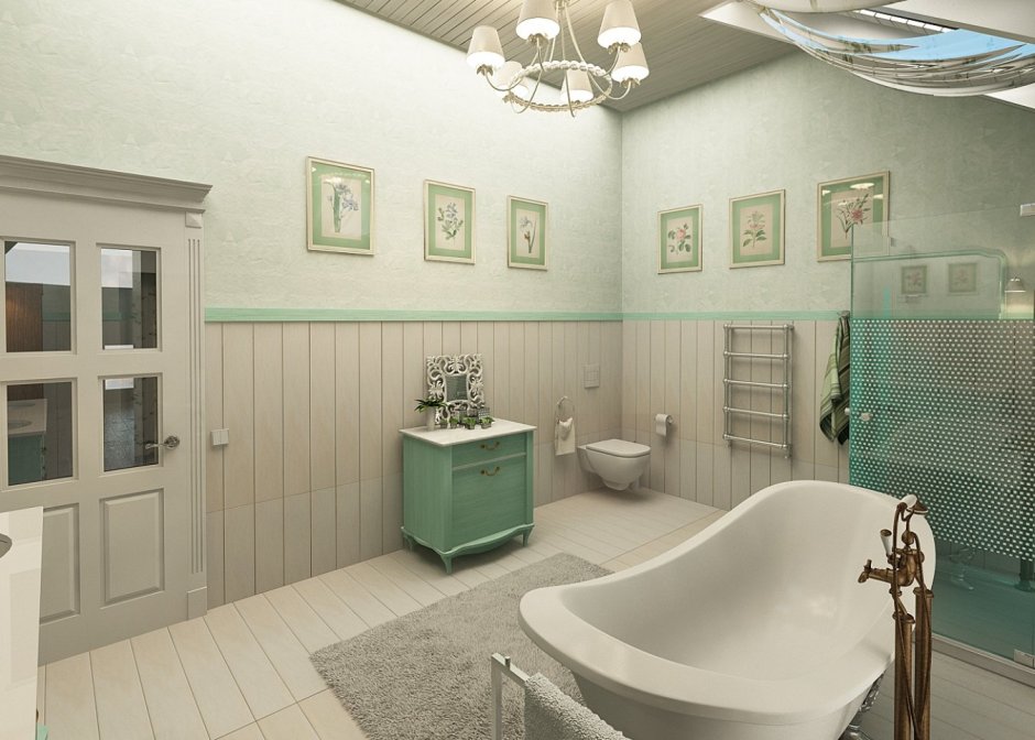 Ванная комната в морском стиле Прованс