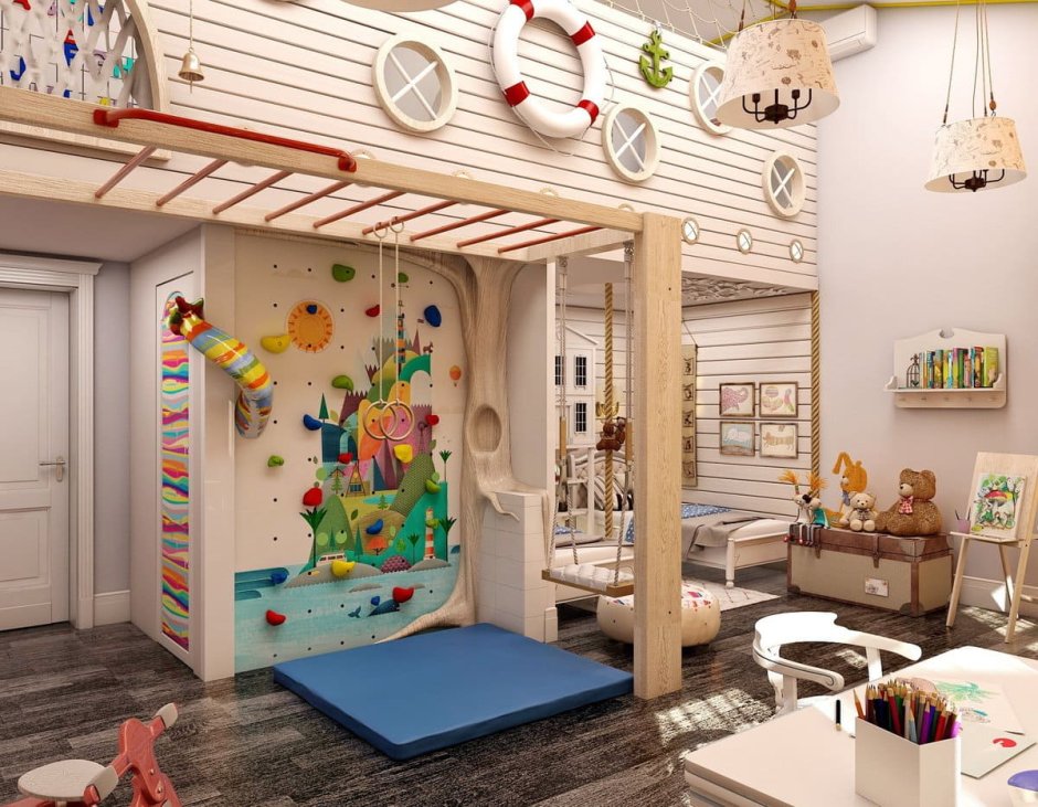 Детская игровая комната в стиле стрит