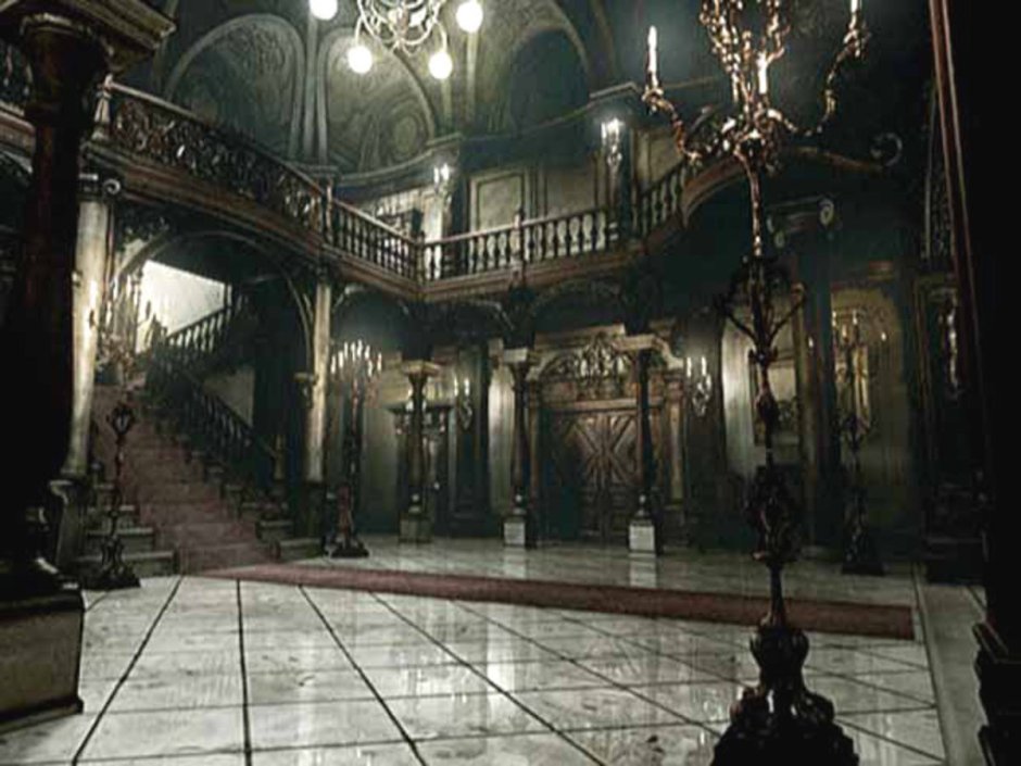 Холл особняка Resident Evil