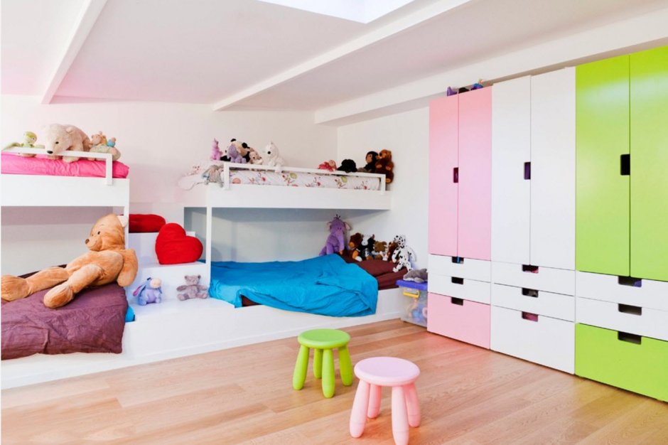 Необычная детская комната для двоих детей