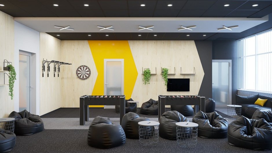 Дизайн зоны отдыха в офисе (66 фото)