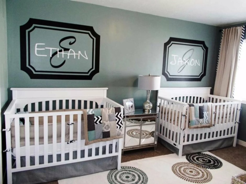 Комната для новорожденных двойняшек (70 фото)