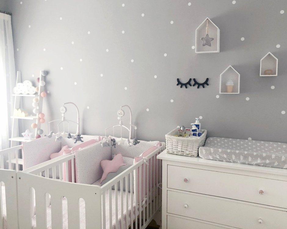 Бемби комната для двойняшек новорожденных