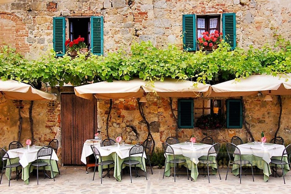 Уличное кафе Италия Сицилия