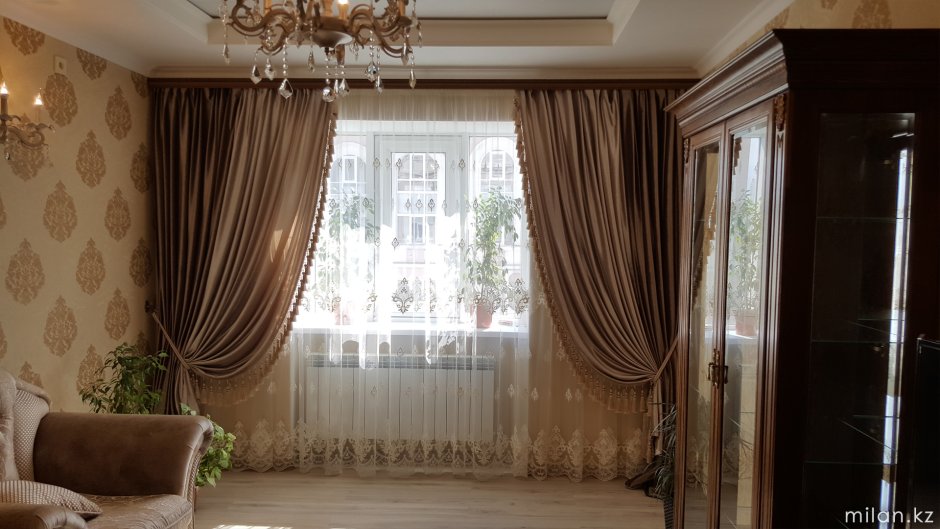 Современные занавески и шторы для гостиной