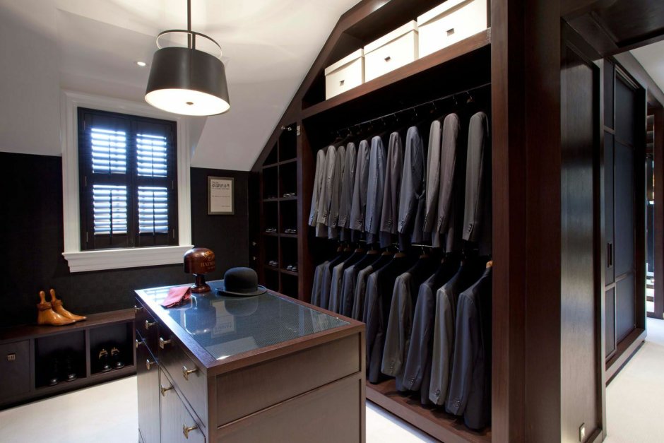 Гардеробная бетон