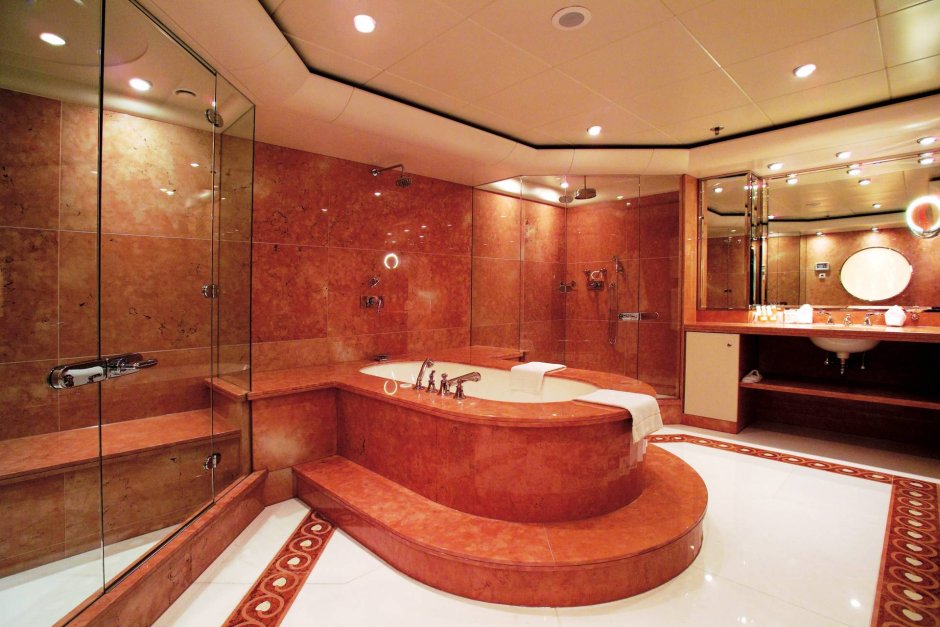 Шикарные интерьеры ванных комнат