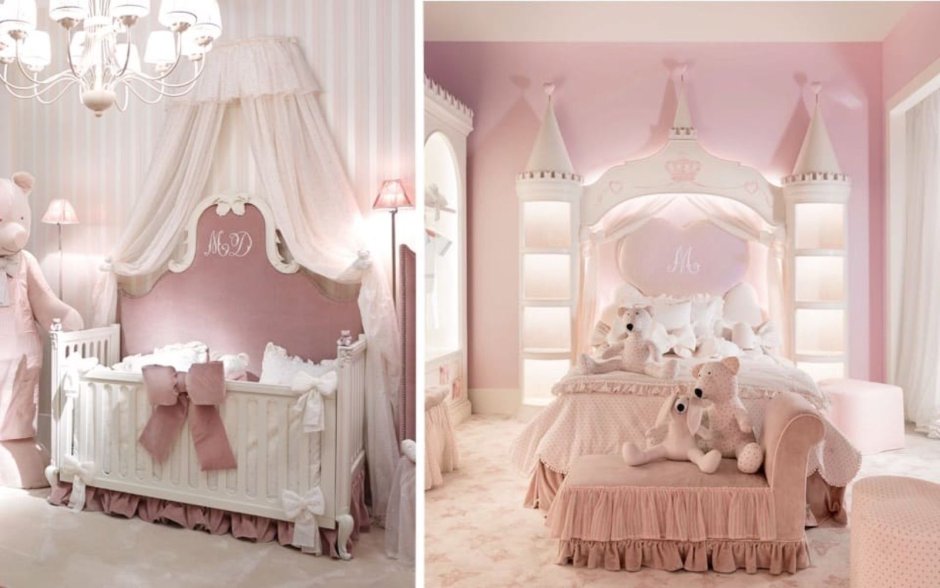 Комната маленькой принцессы розовая