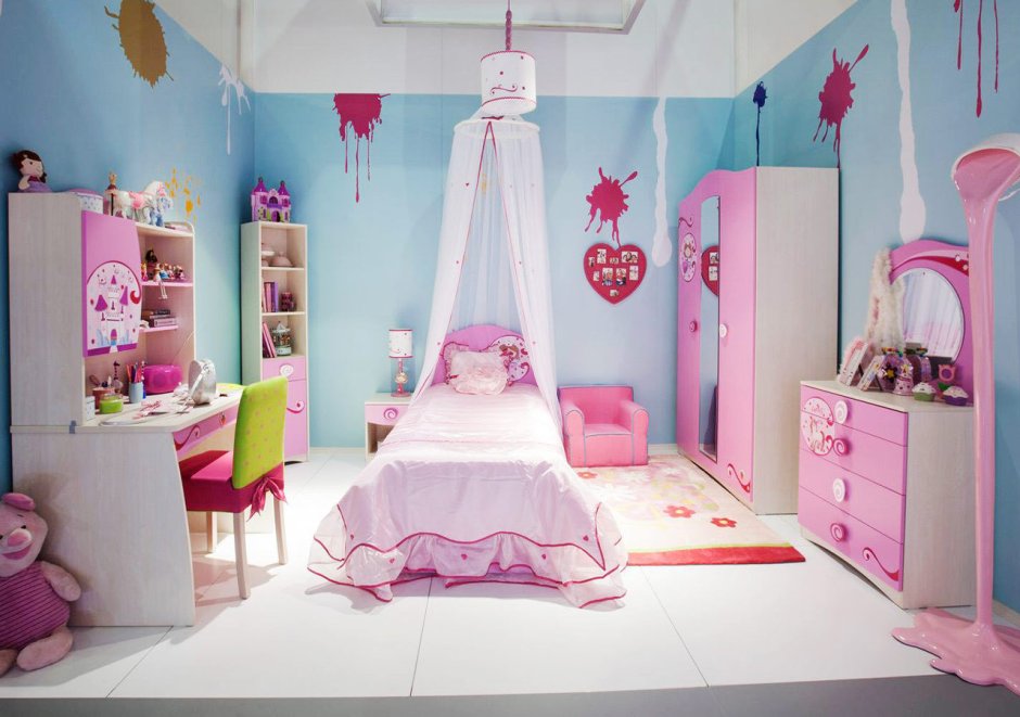 Комната для девочки в стиле принцессы