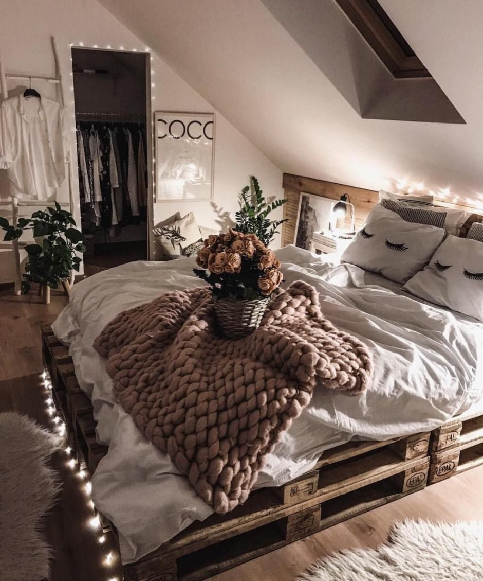 Уютные спальни в стили бохо