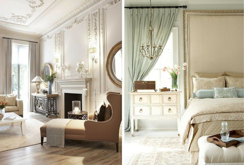 Спальня в стиле французской классики