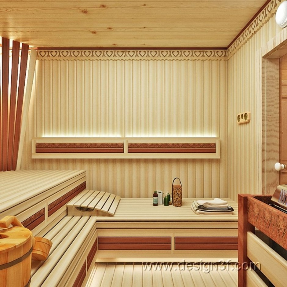 Внутренний дизайн бани (66 фото)