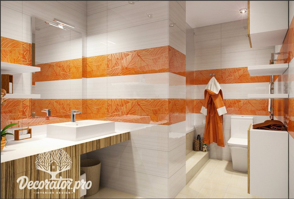 Панели для ванны оранжевый