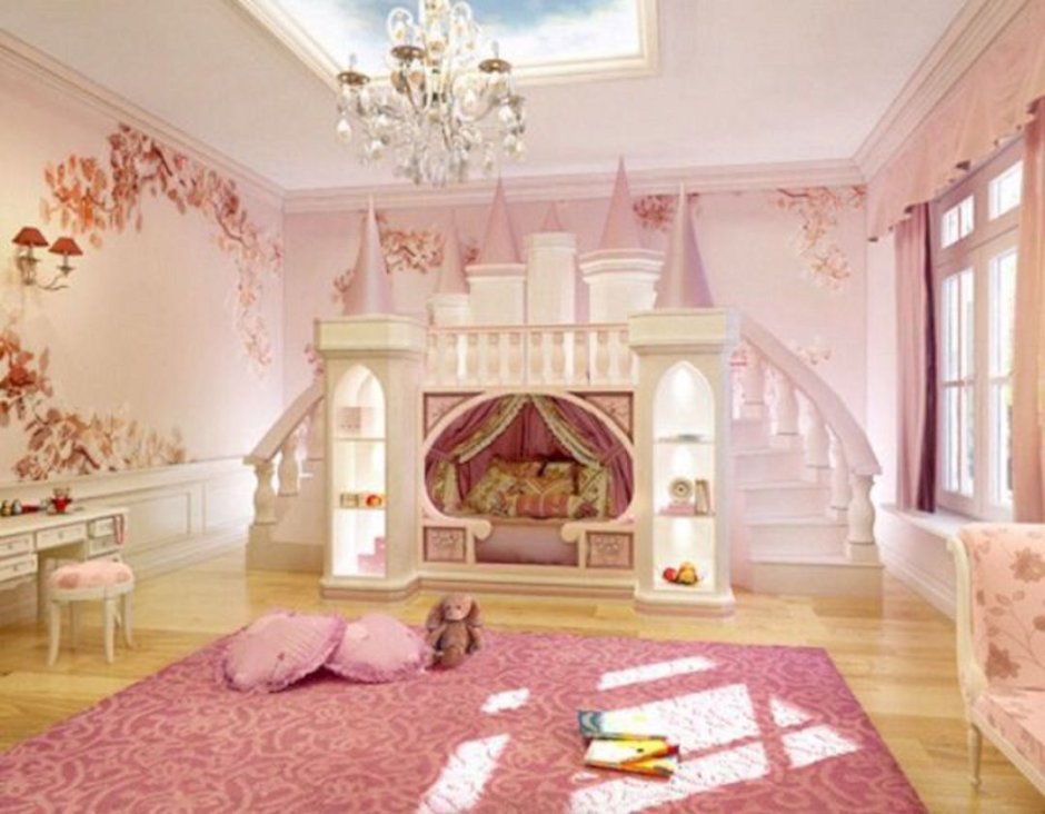 Детская комната замок принцессы