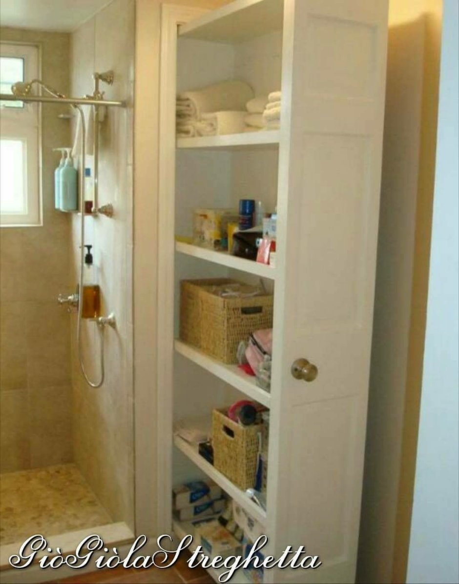 Выдвижной шкафчик для ванной