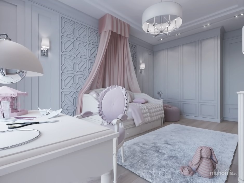 Спальня для девочки в стиле Неоклассика