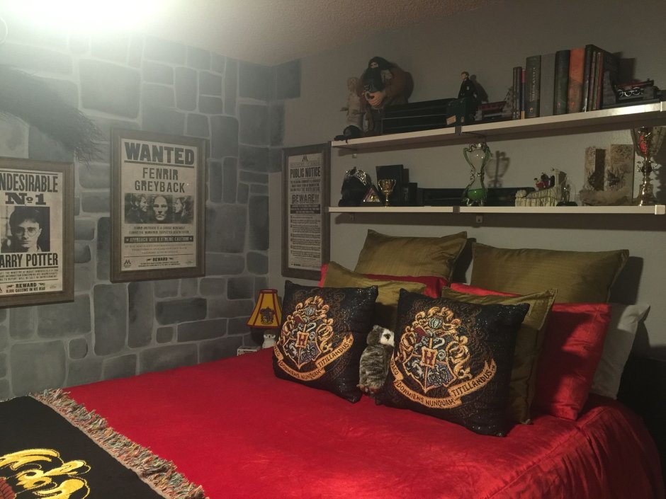 Книжный шкаф в стиле Гарри Поттера