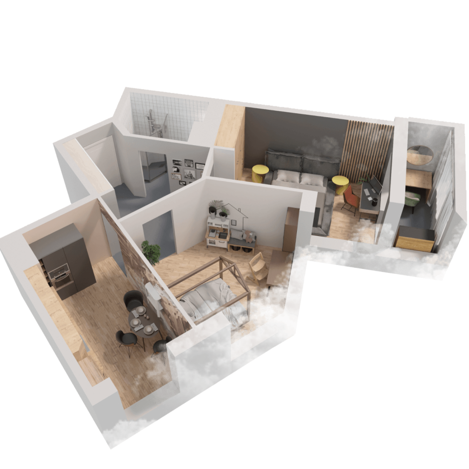 3d модель квартиры