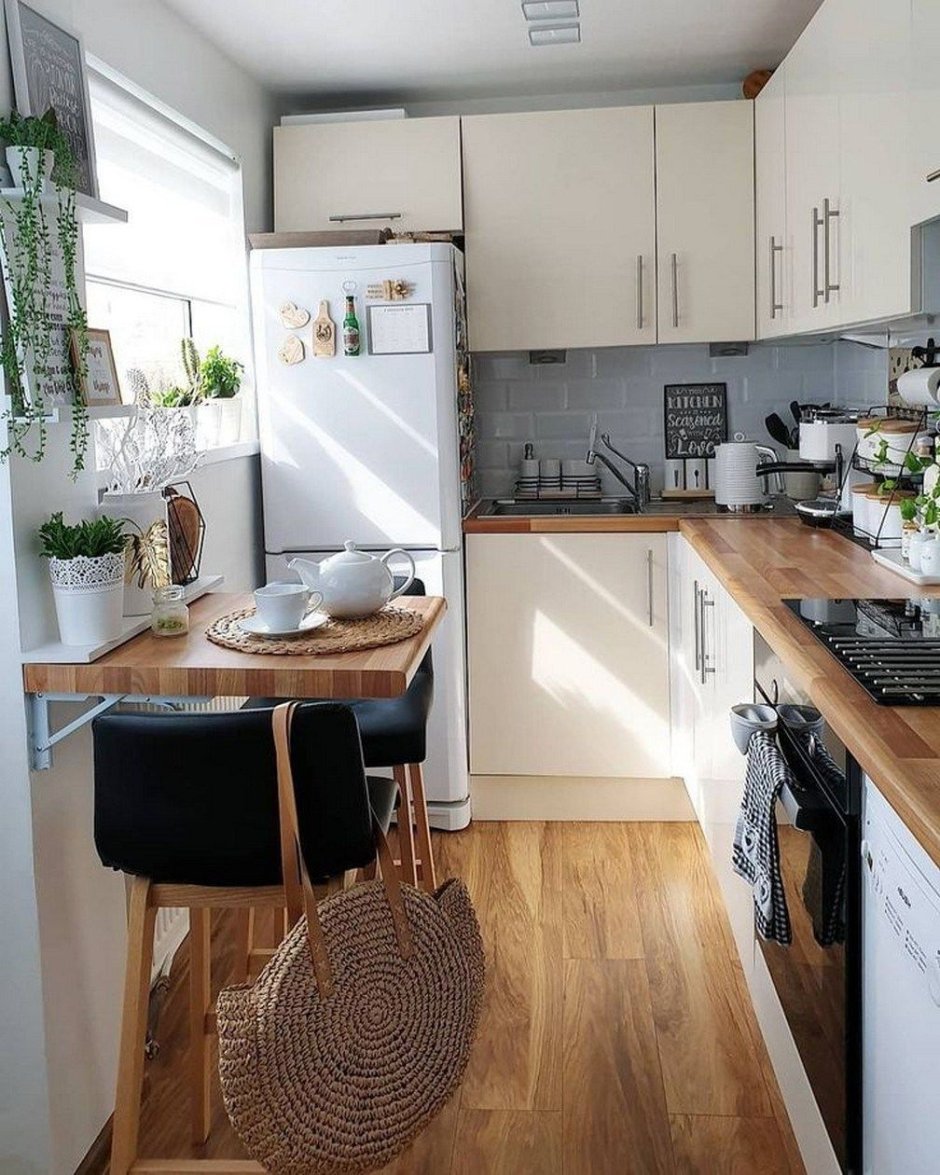 Планировка маленькой кухни