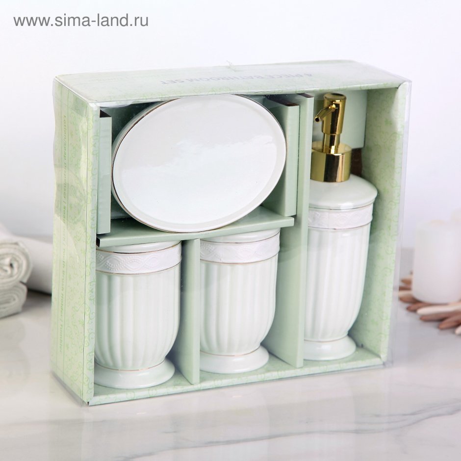 Набор для ванной комнаты St-yu004-4 керамика (4 предмета)