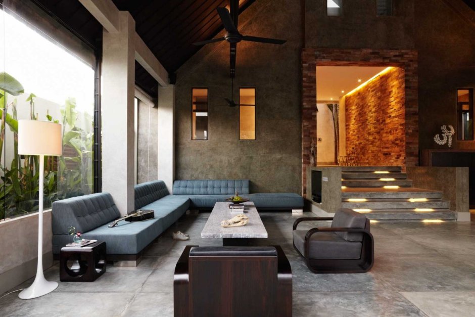Интерьер квартиры студии в стиле Бали