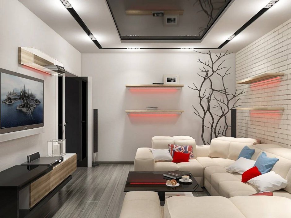 Интерьер гостиной 15м2