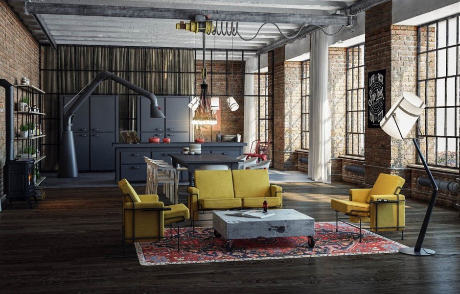 Диван Индустриальный лофт 99001c