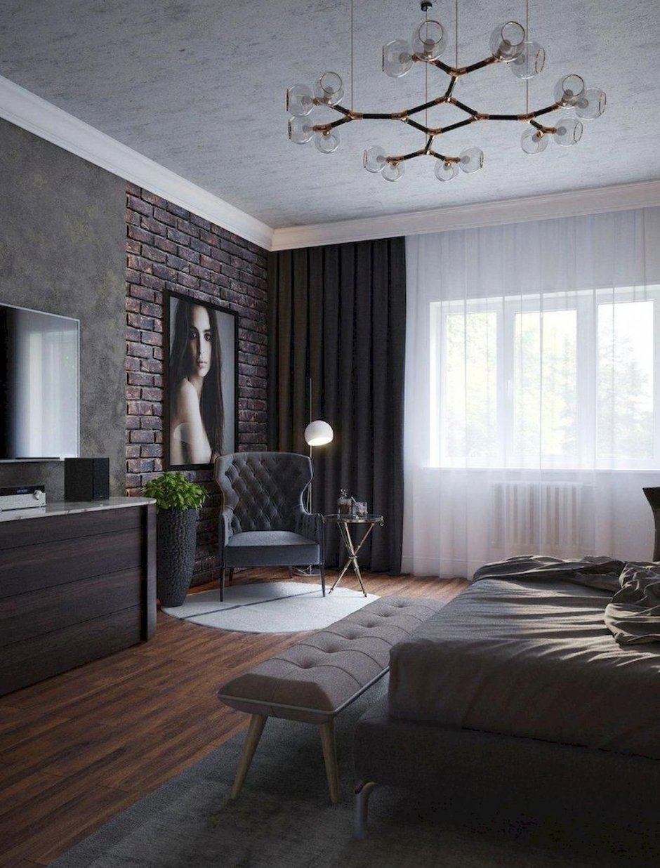 Гостиные в серо коричневых тонах