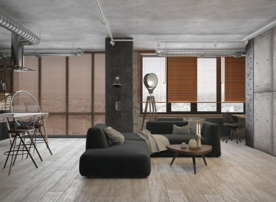 Пространство в стиле лофт