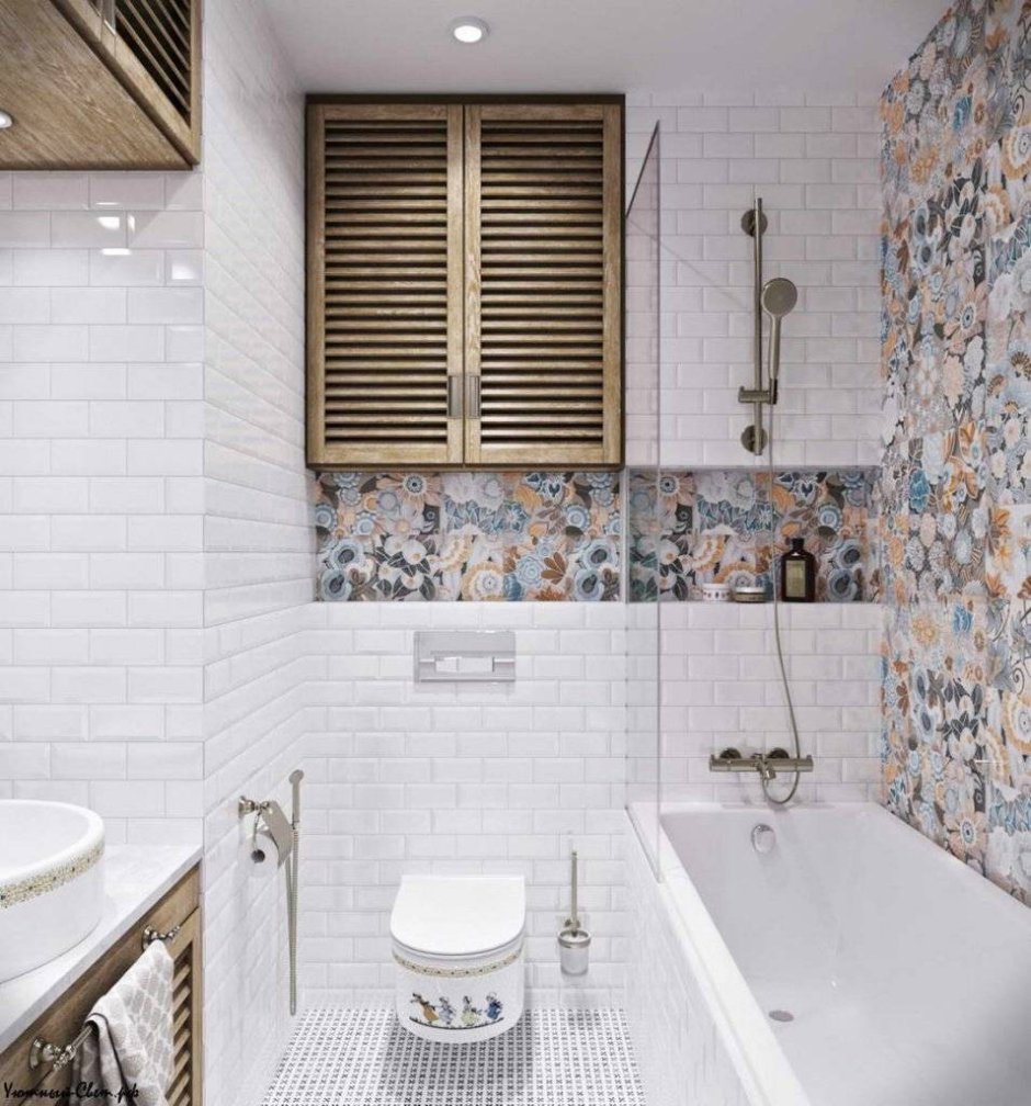 Плитка для ванной комнаты в скандинавском стиле