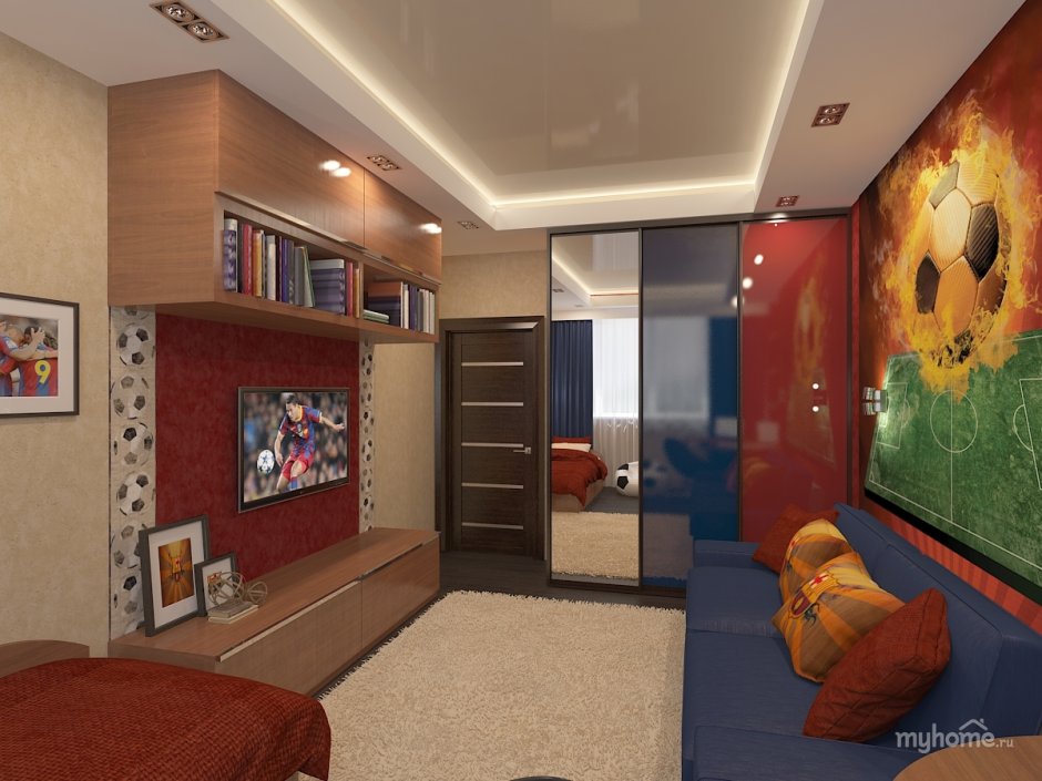 Узкие детские комнаты