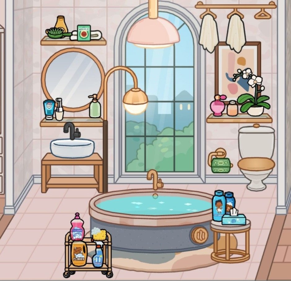 Тока бока картинки комната ванна
