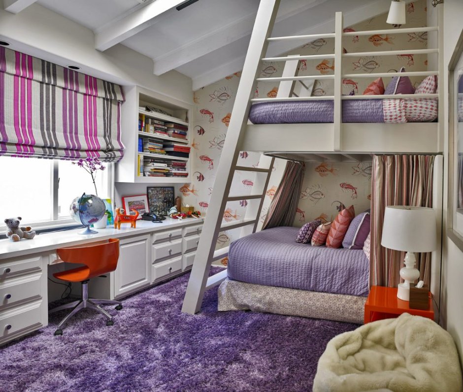 Интерьер квадратной комнаты для мальчика