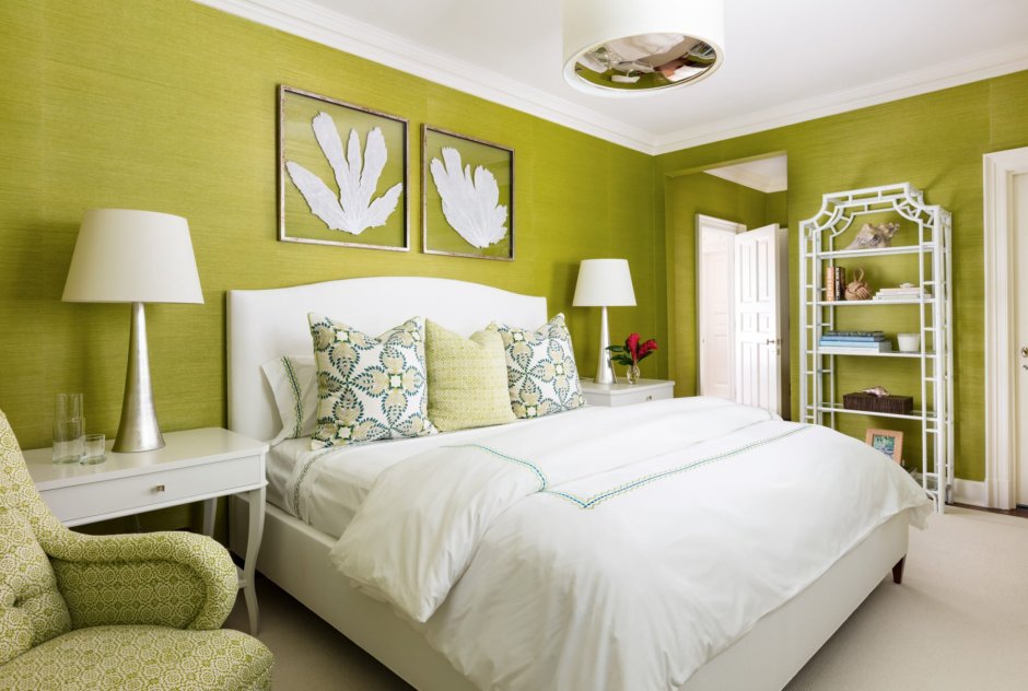 Картины для зеленой спальни
