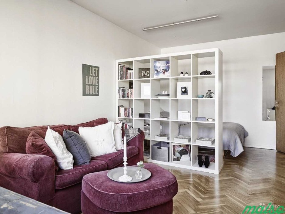 Расположение мебели в однокомнатной квартире