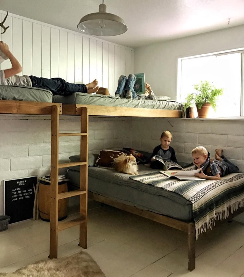 Кровать для троих разнополых детей