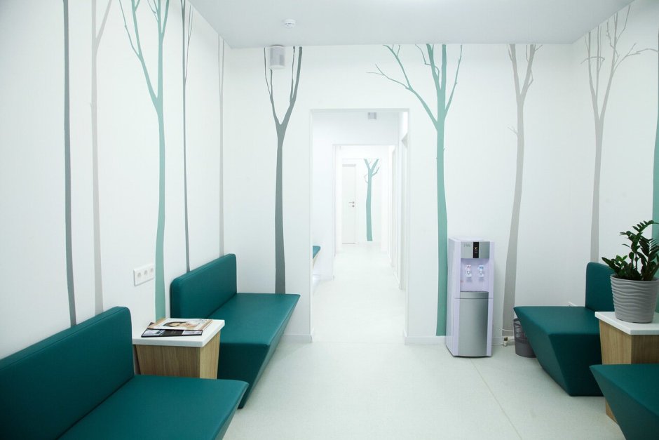 Дизайн зоны ожидания в больнице