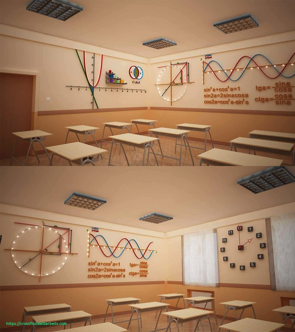 Украсить кабинет математики