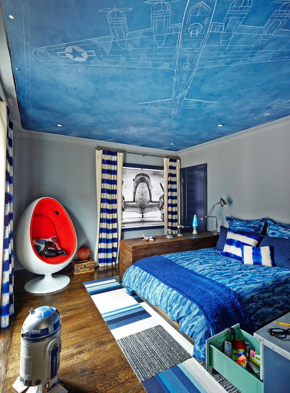 Синяя комната для мальчика