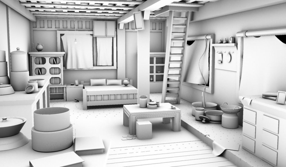 Трехмерная модель комнаты