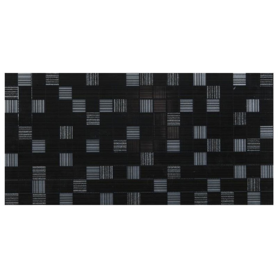 Вставка «пиксел» 25х50 см цвет черный