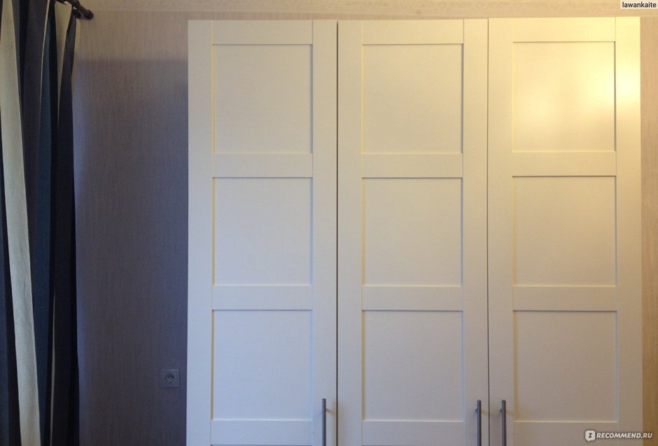 Шкаф встроенный с дверями из икеа