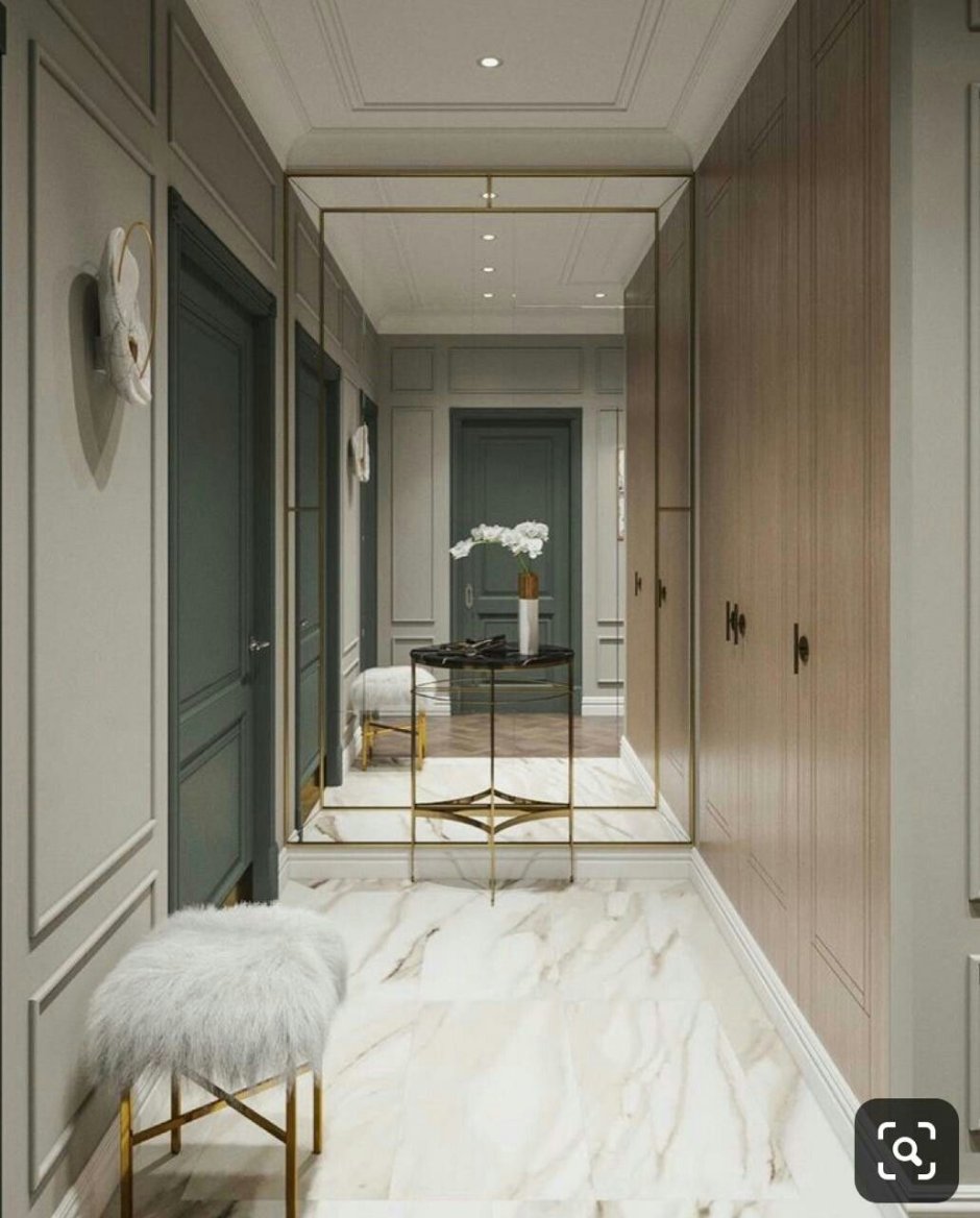 Длинный коридор в стиле Контемпорари