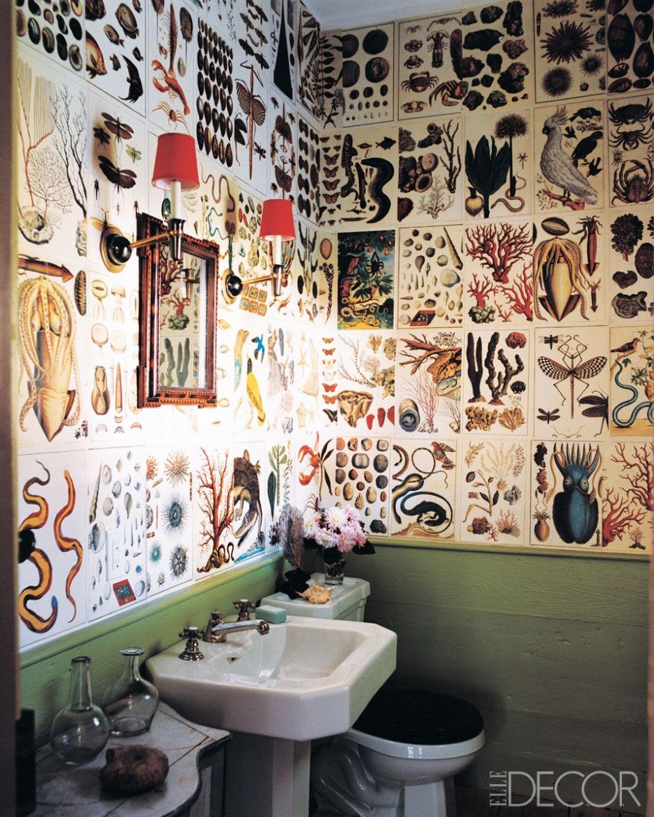Декорация стен в ванной